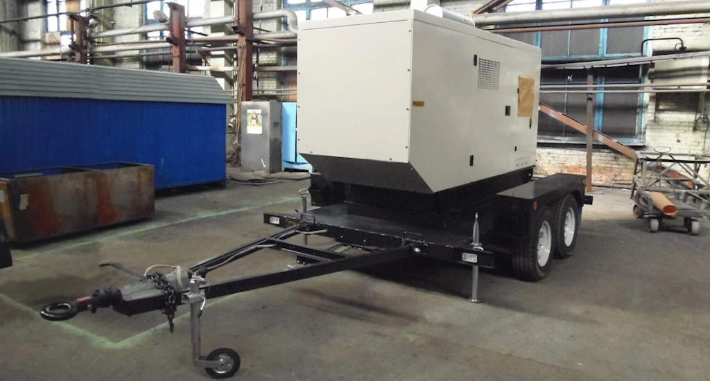 Передвижная электростанция 160 квт на прицепе в кожухе